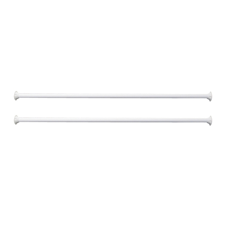 WHITEHAUS Undermount Support Bar Installation Kit, For Fireclay Sinks Only, Wht WHUMSB